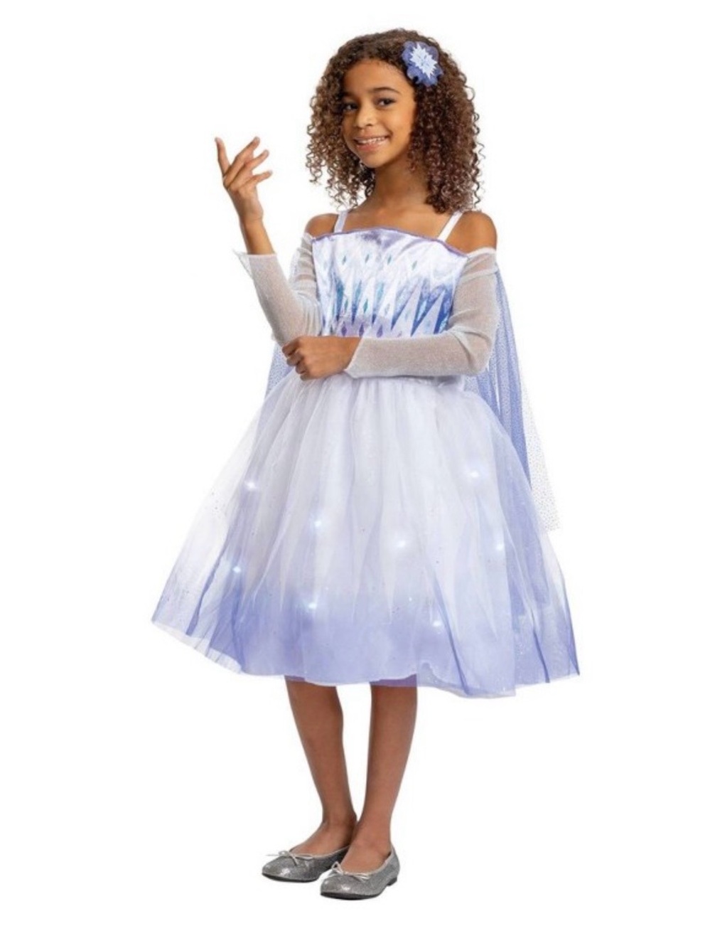 Disney Frozen 2 Elsa Deluxe Light-Up Kids' Halloween Costume, Size: 4-6X